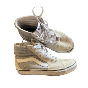 Vans Women's High-Top Sneakers - Beige and Light Gray